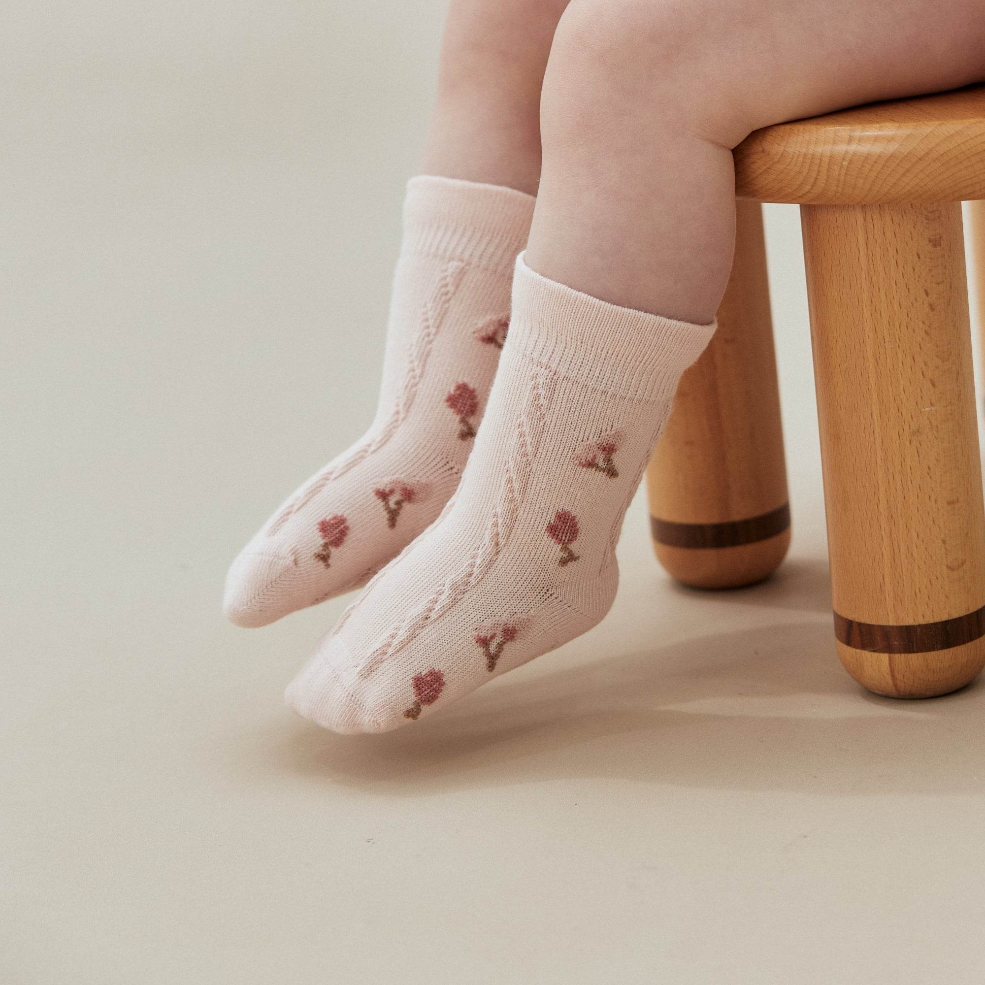 Babies The English Rose Garden Socks-3 pack - Weavasocks