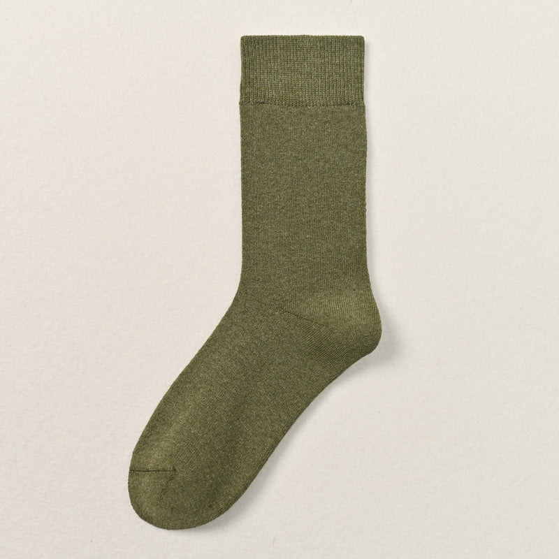 Men's 92% Cotton Terry Thermal Crew Socks