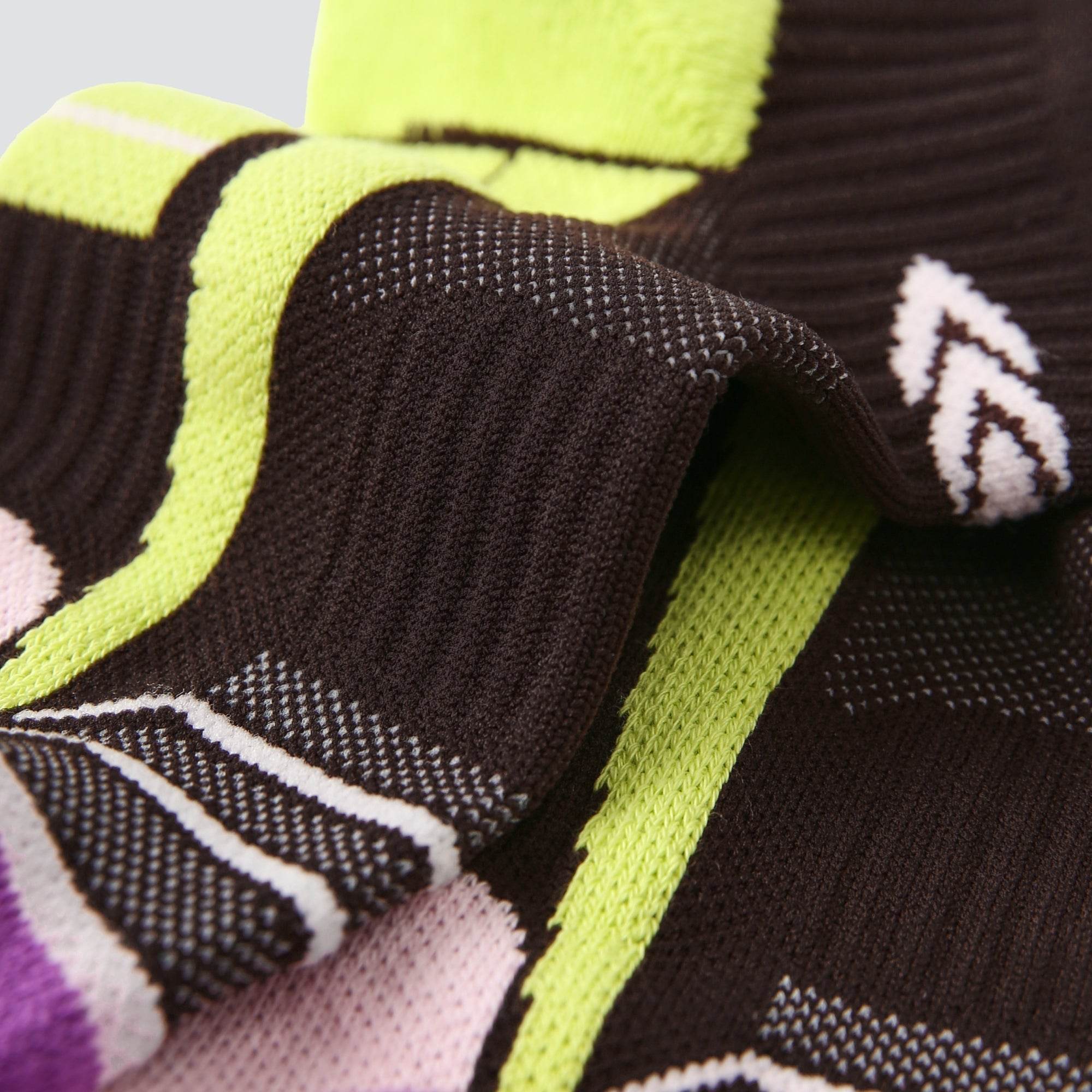 Women's Performance Cushioned Ankle Socks - Espresso & Volt