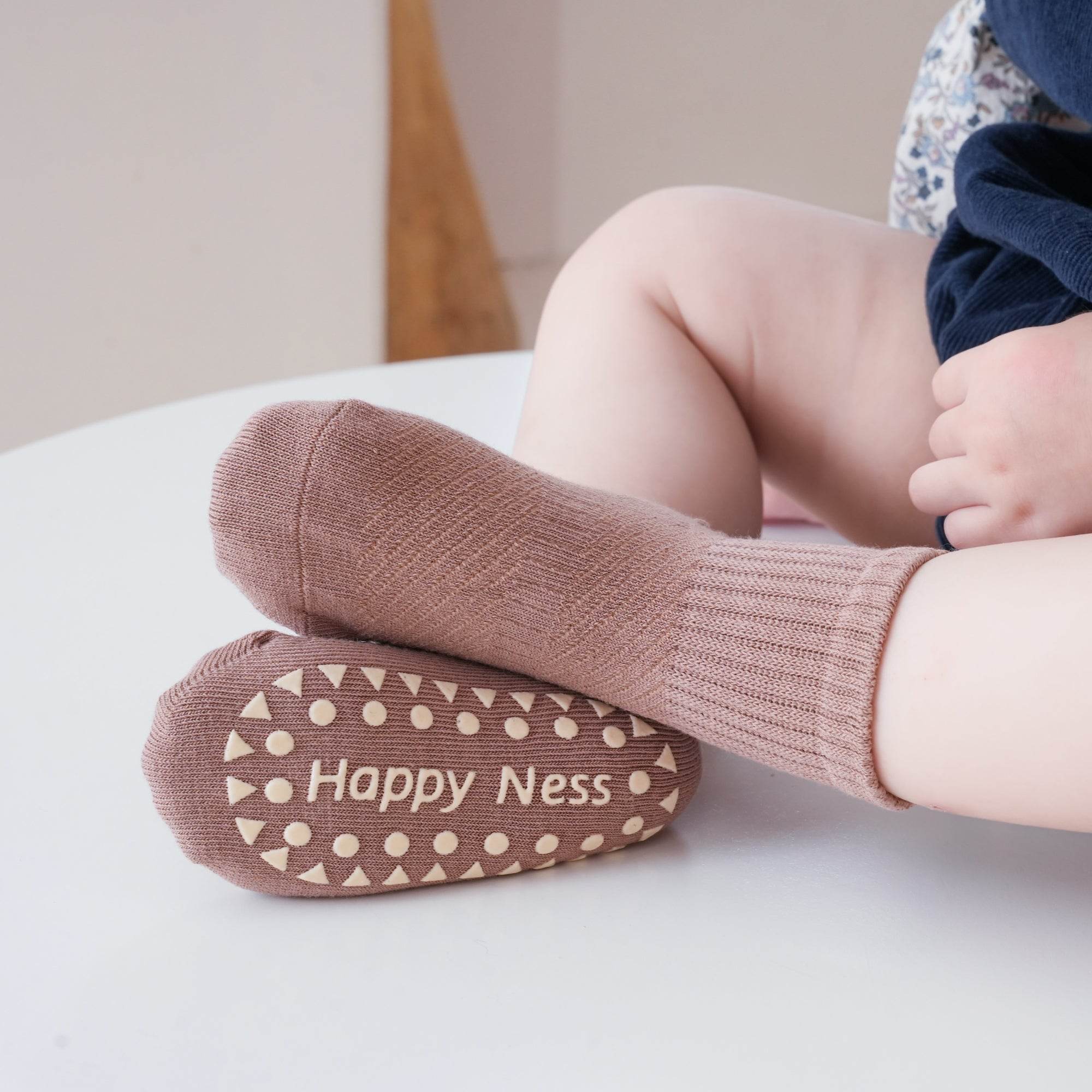 Babies Color Cuff Grip Socks-4 Pack - Weavasocks