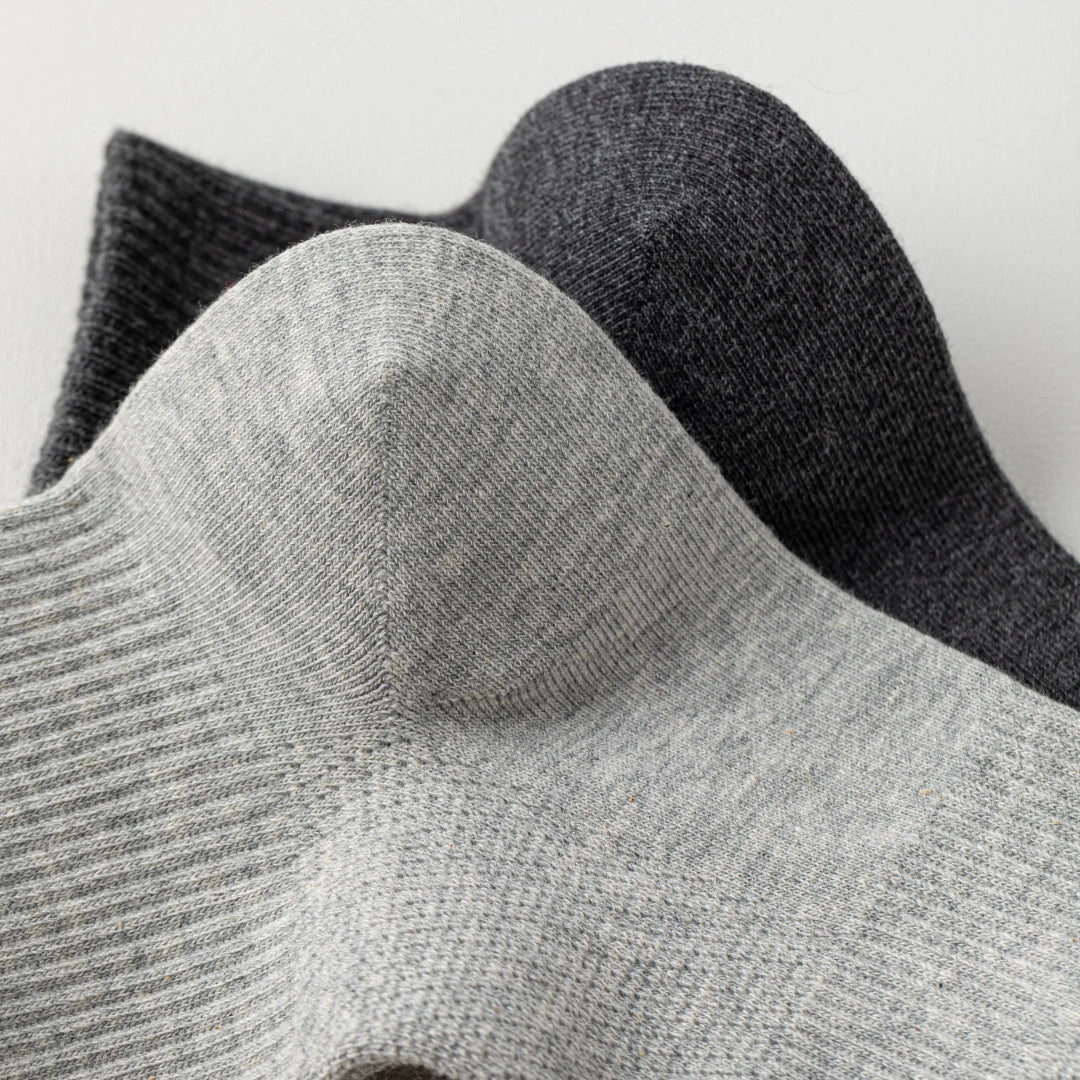Men's 98% Cotton Breathable Mesh Ankle Socks - product photo showing breathable mesh comfort