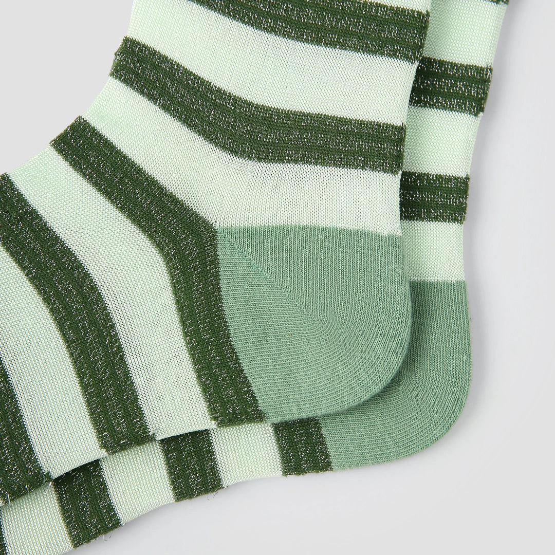 Women's Metallic Shimmer Mesh Crew Socks (3-Pack) - sock set showing breathable mesh comfort