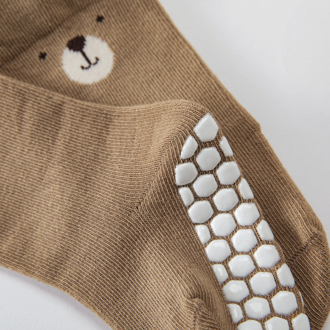Baby’s Pastel Animal Ear Cuff Non-Slip Floor Socks