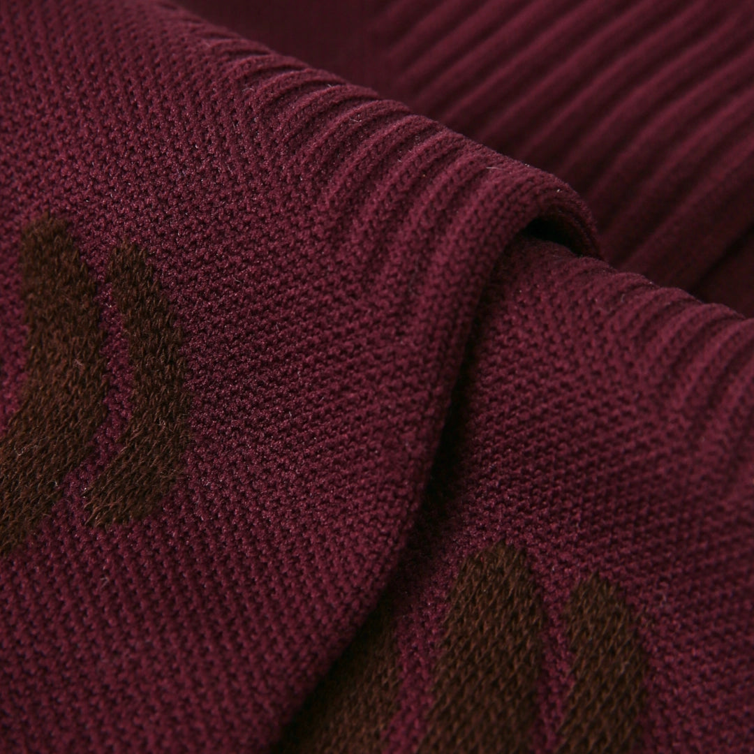 Performance Crew Socks - Maroon