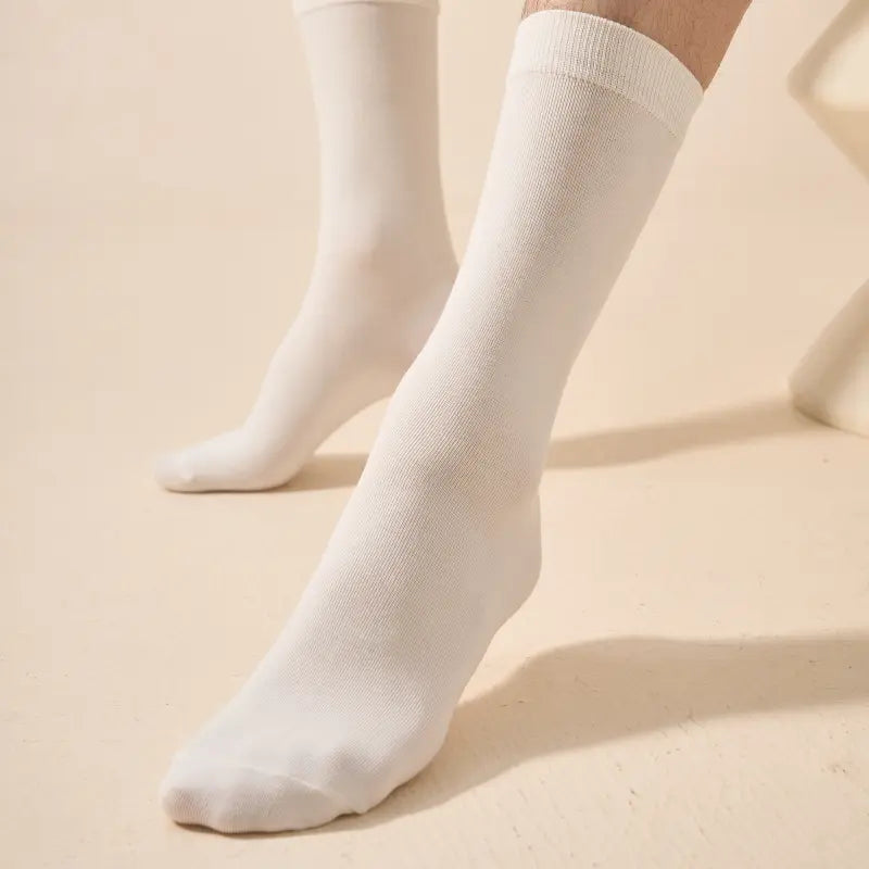 Men's Smooth-Knit Heathered Crew Socks