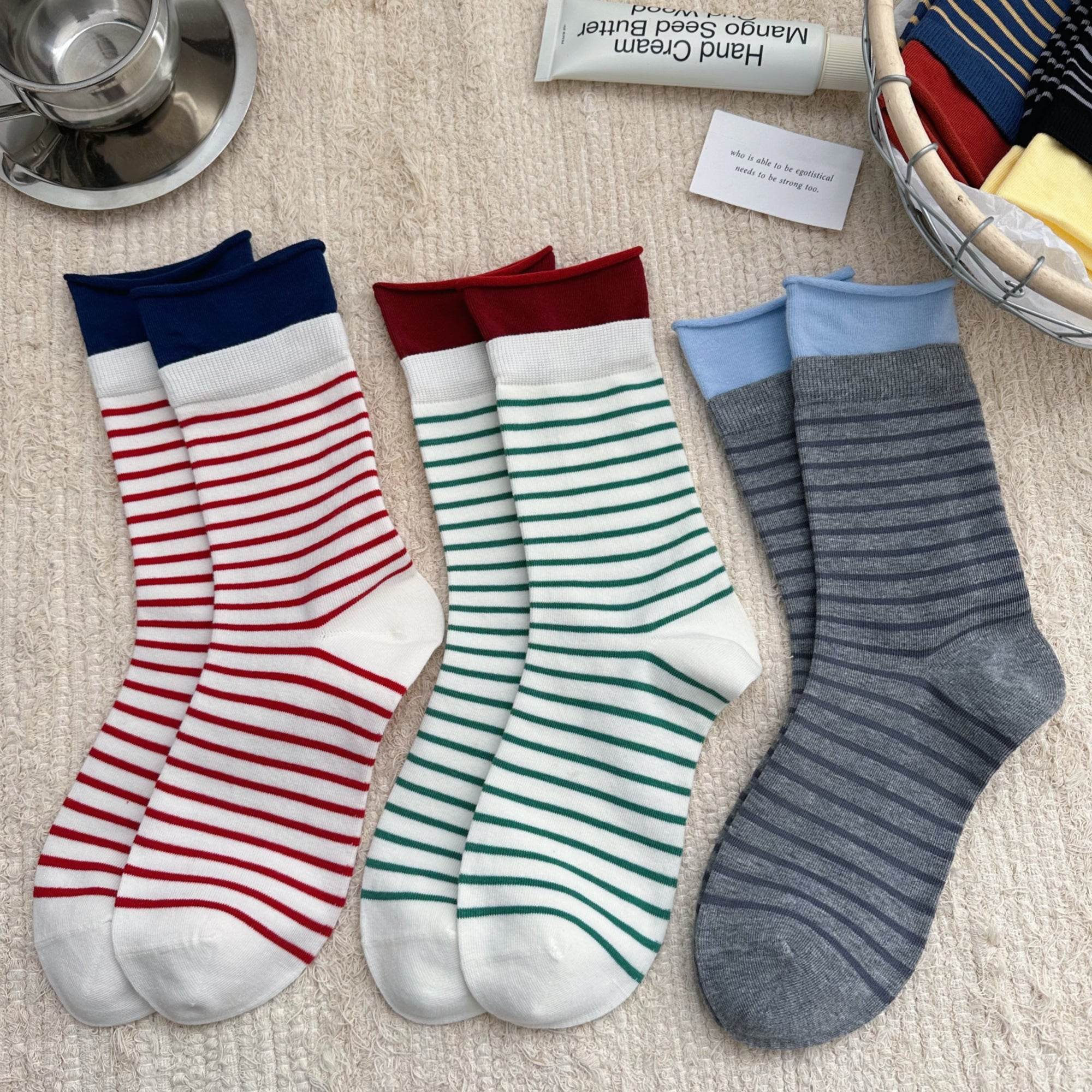Women's Varsity Stripe Athleisure Socks - Single Pair