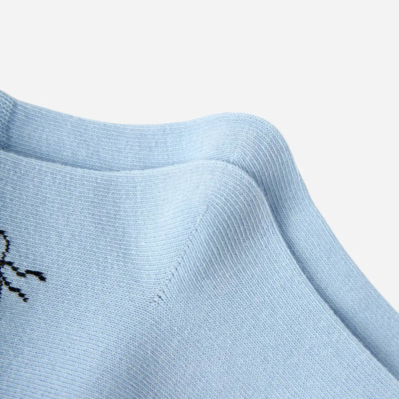 Kid's Girls' Sweet Blue Delicate Socks - 5 Pairs