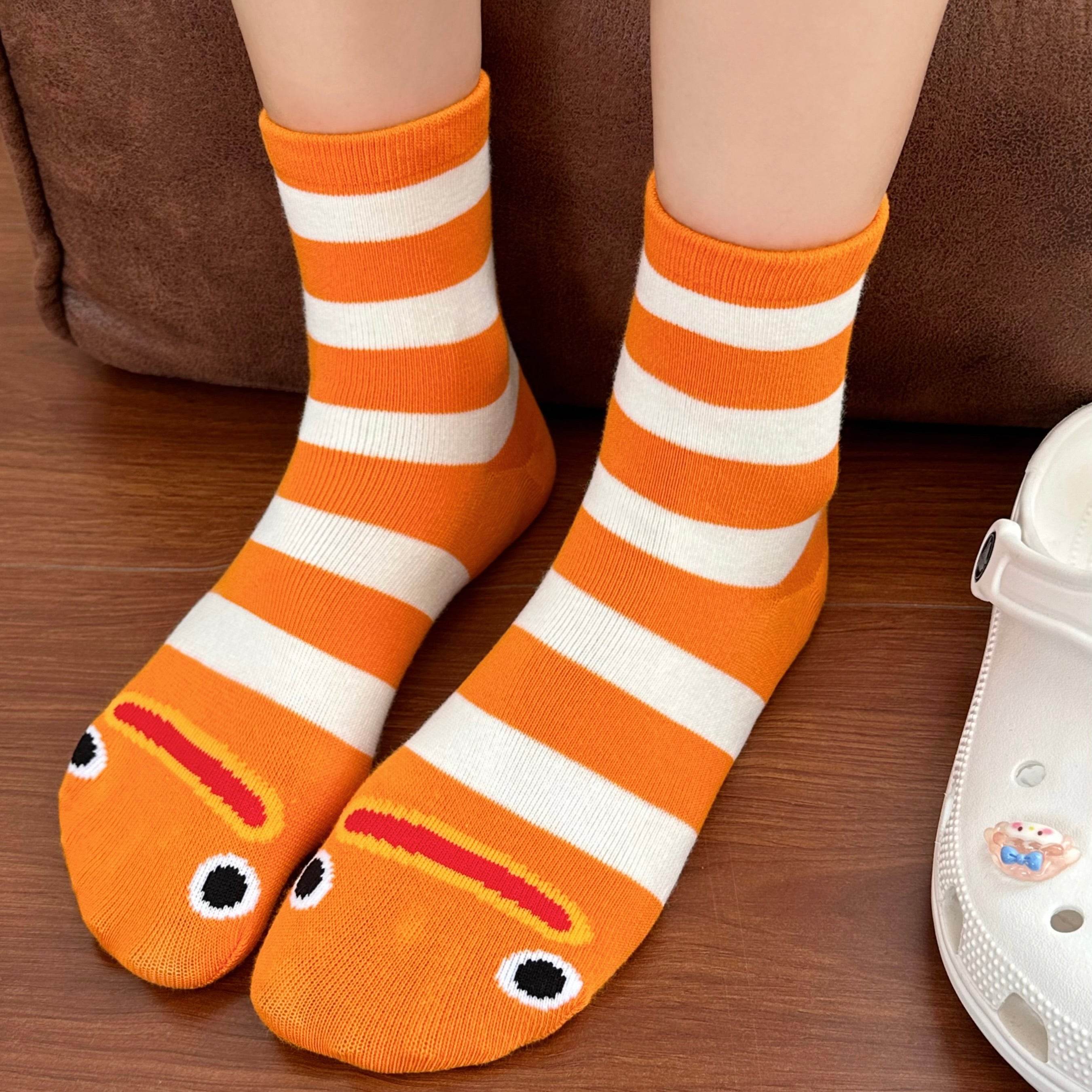 Women's Quirky Eel Combed Cotton Socks - Single Pair