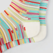Aura Abstract Geometric Sheer Socks 3-Pack - sock set showing secure grip comfort