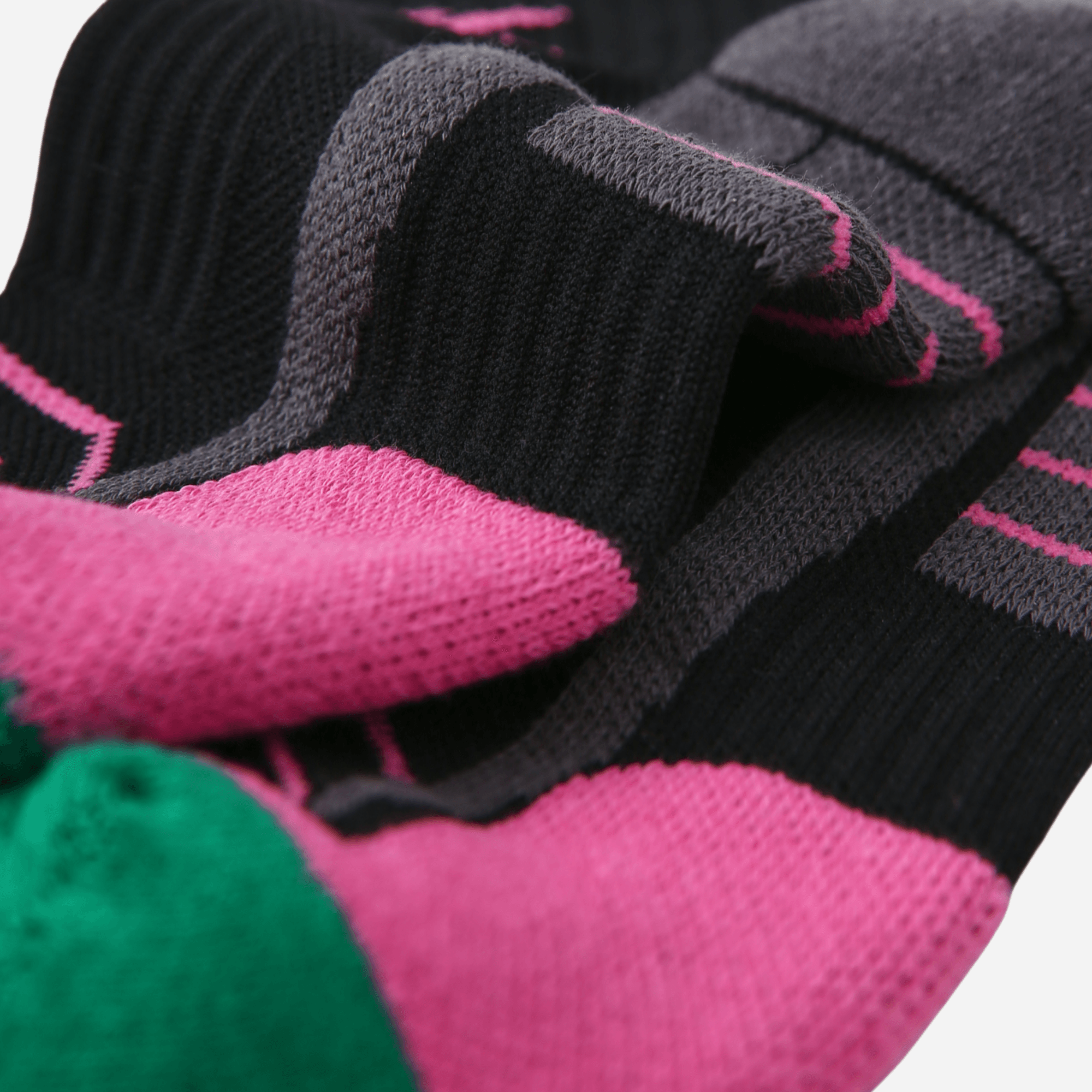 Women's Performance Cushioned Ankle Socks - Black & Neon Pink