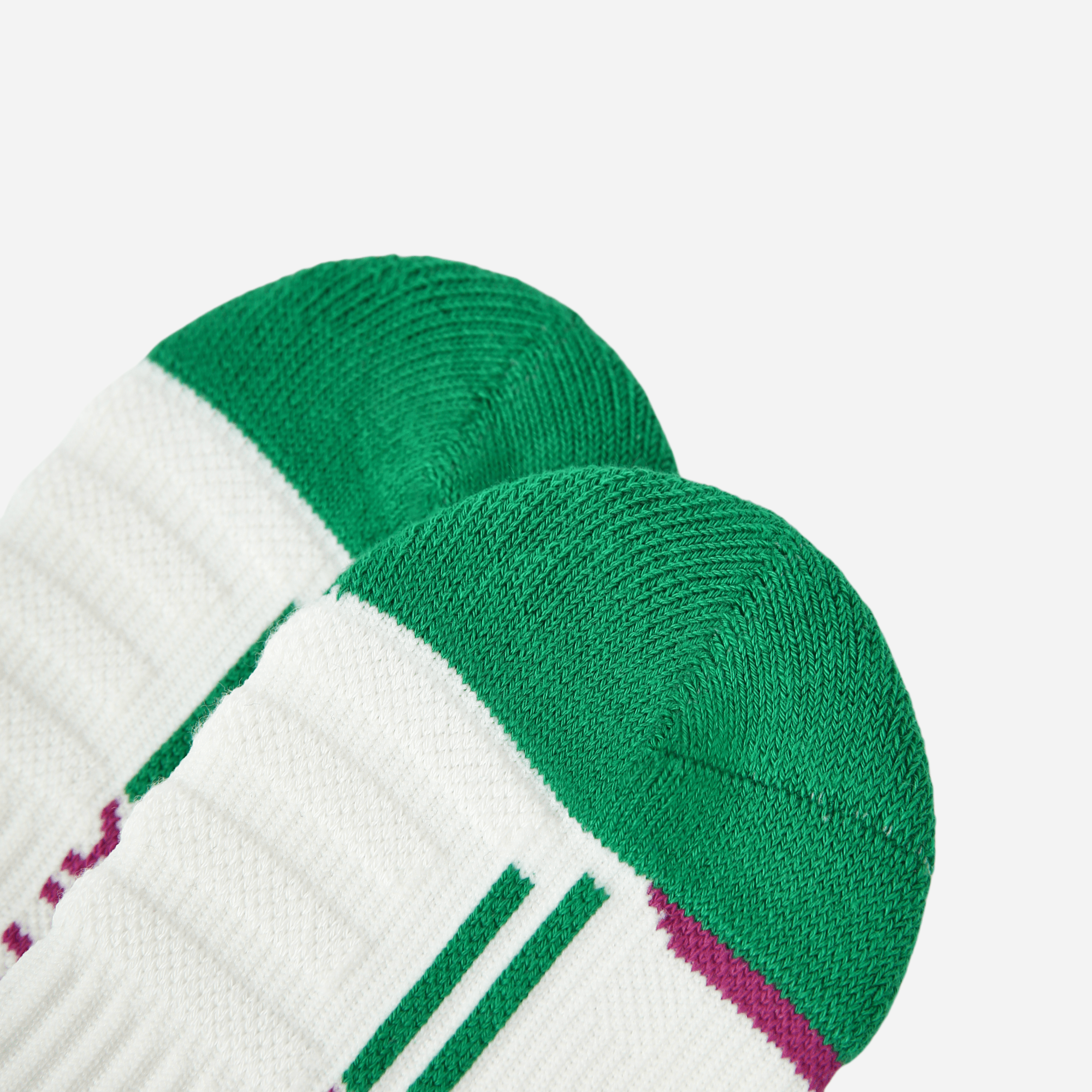 Women's Performance Cushioned Crew Socks - White / Forest / Berry
