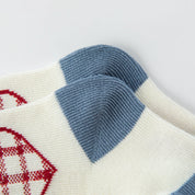 Baby’s Blue Plaid & Red Heart Love Socks 4-Pack