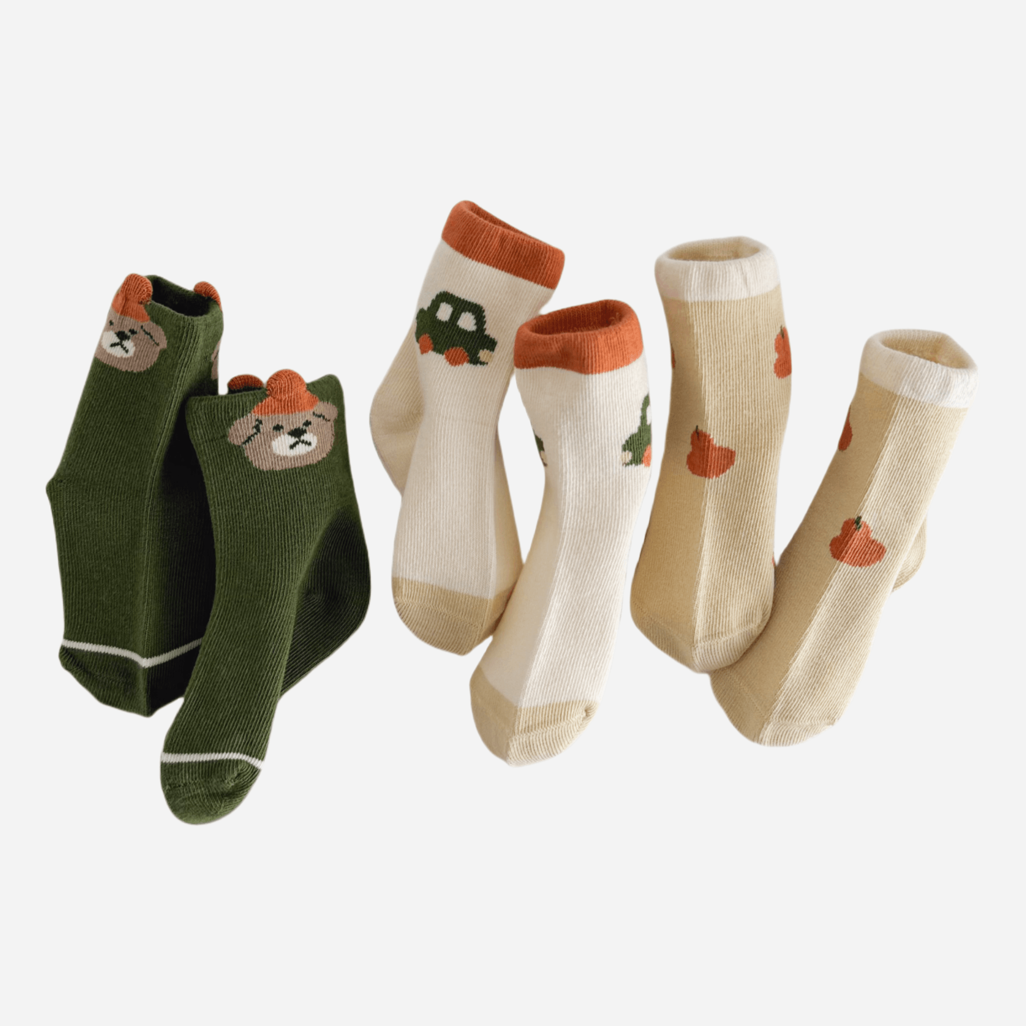 Babies Apple Orchard Socks-3 Pack - Weavasocks