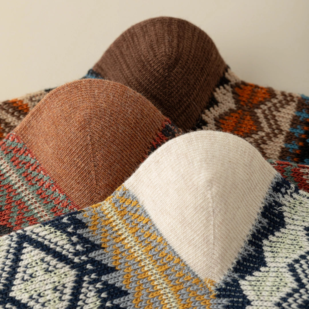 Men's Vintage Fair Isle Crew Socks