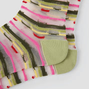 Aura Prism Creative Sheer Art Socks 3-Pack - sock set showing secure grip comfort