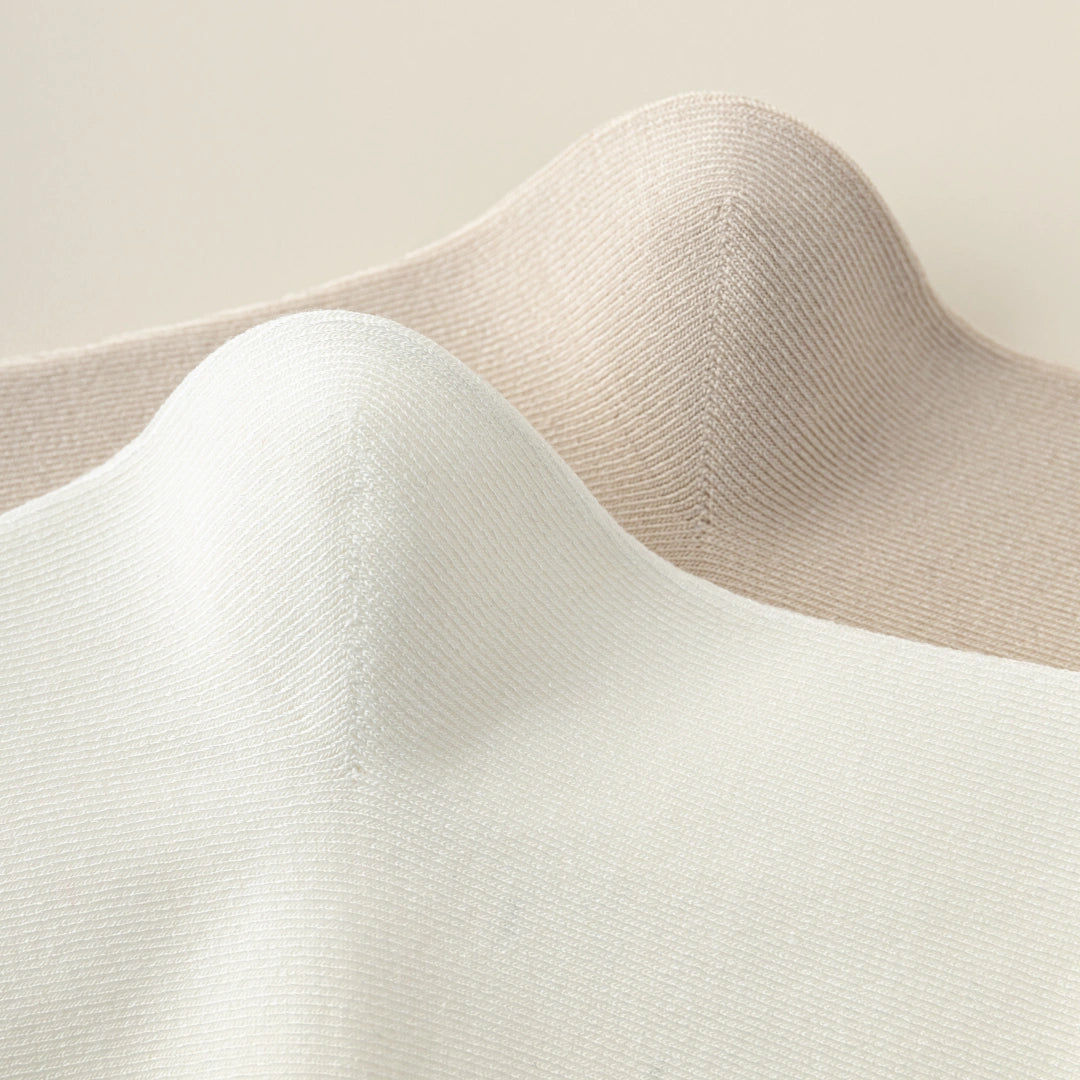 Women's 6" Modal & 6A Mulberry Silk Blend Crew Socks - product photo showing modal and mulberry silk comfort