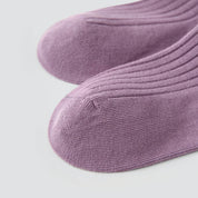 Kid's Classic Solid Color Ribbed Socks D - 5 Pairs - Weavasocks