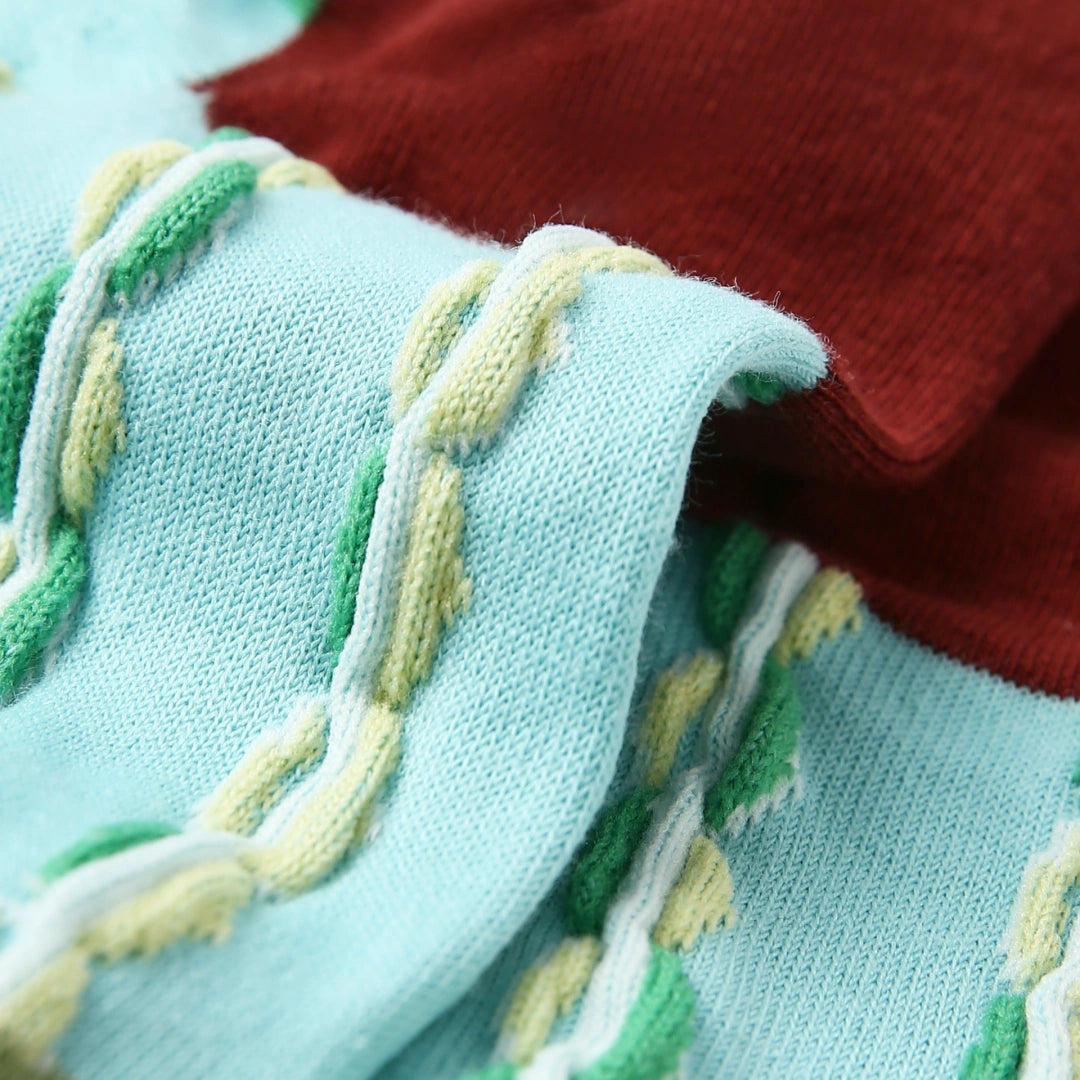 Patterned No-Show Socks