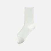 Women's 5.5" Luxury 6A Silk Roll Top Socks
