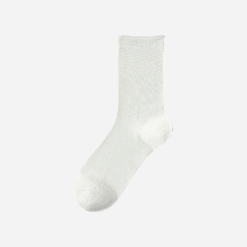 Women's 5.5" Luxury 6A Silk Roll Top Socks