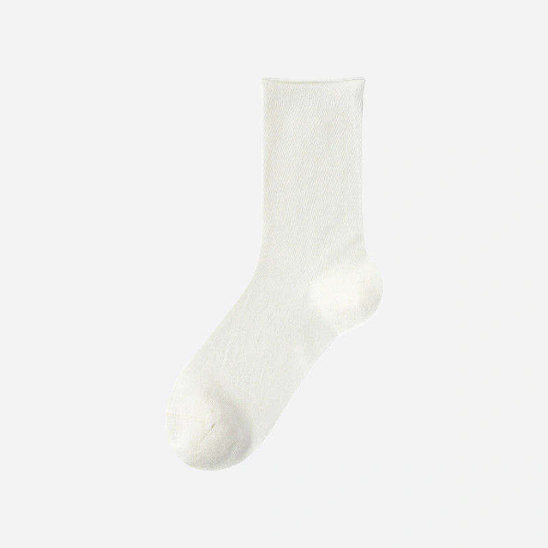 Women's 5.5" Luxury 6A Silk Roll Top Socks