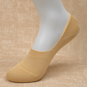 Women's 95% Cotton Ultra-Thin Mesh No-Show Socks - product photo showing breathable mesh comfort