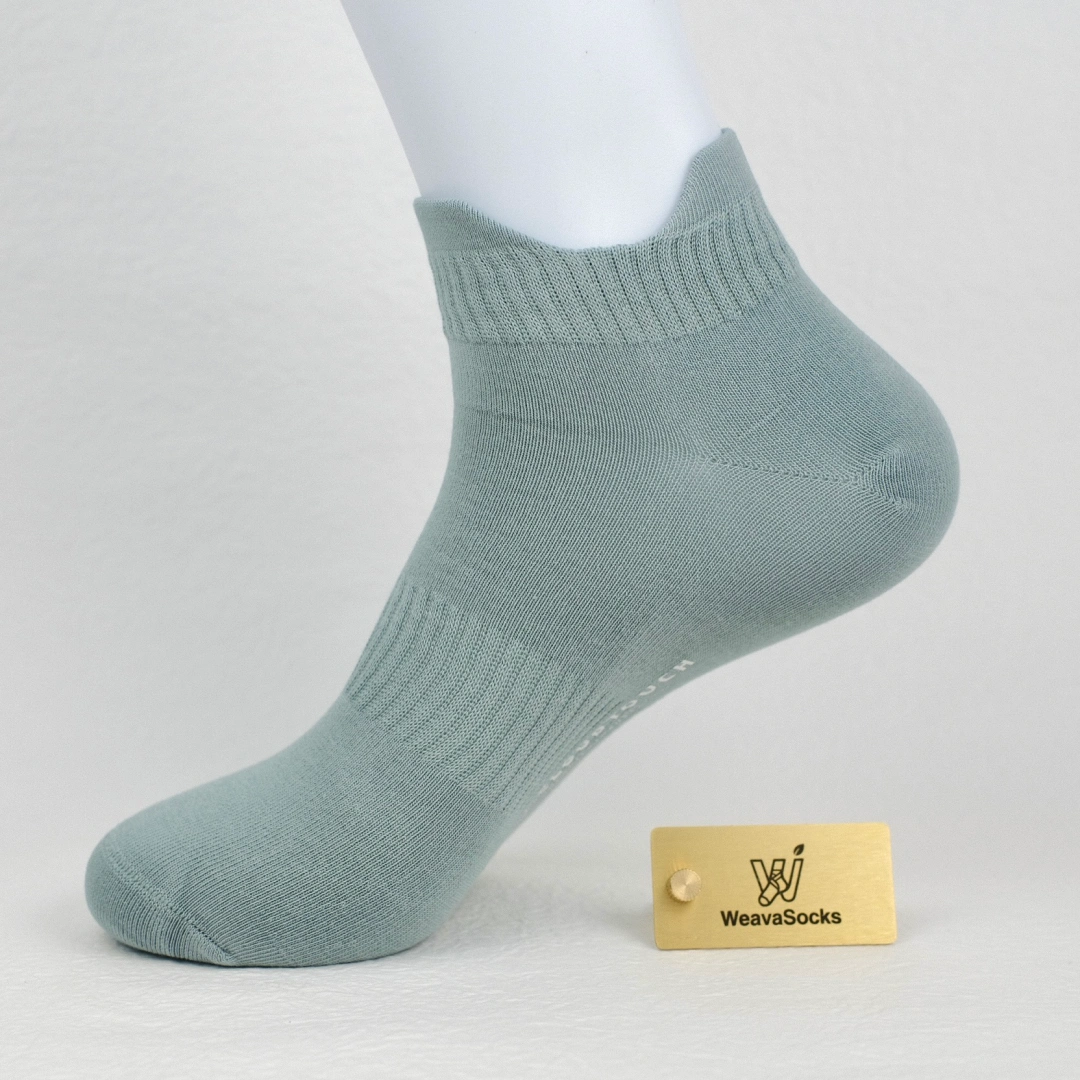Men's 98% Cotton Heel Tab Low-Cut Socks - detail photo showing soft cotton-rich comfort