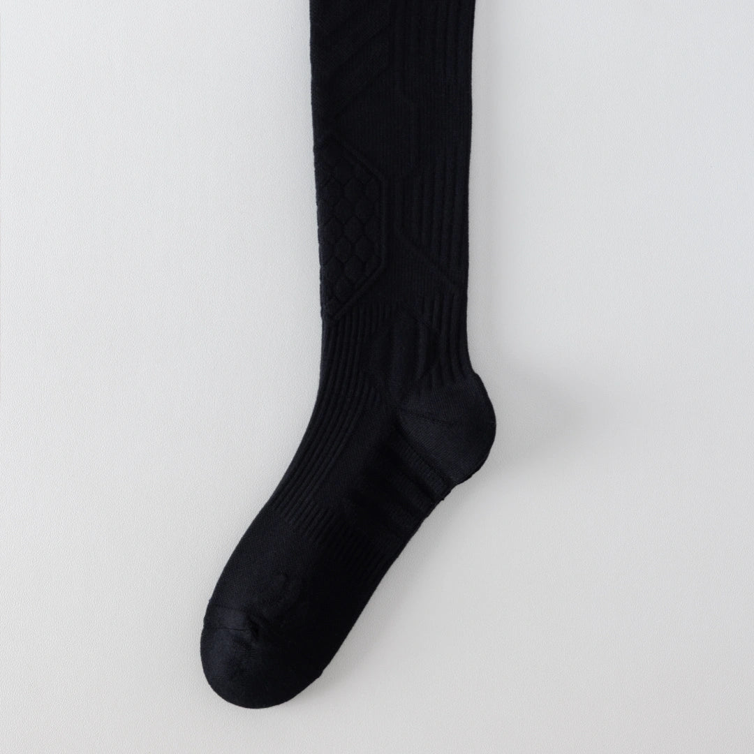 Men's Cotton Blend Knee-High Compression Athletic Socks