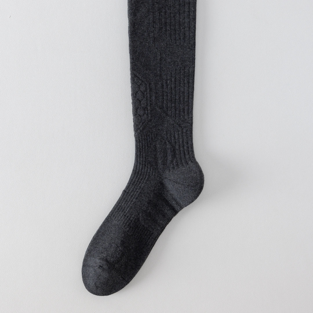 Men's Cotton Blend Knee-High Compression Athletic Socks