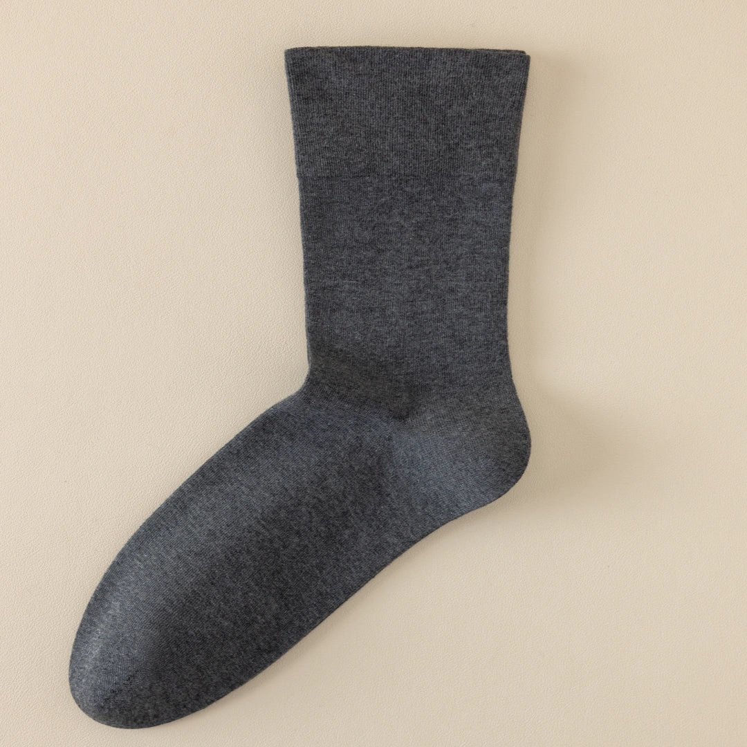 Men's 98% Cotton Non-Binding Relaxed Fit Socks