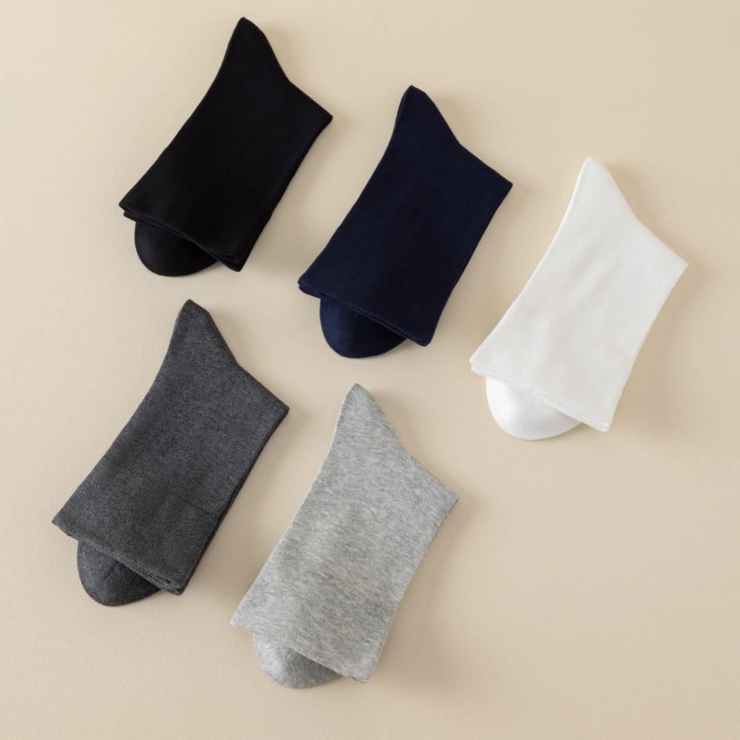 Men's 98% Cotton Non-Binding Relaxed Fit Socks