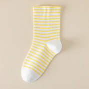 Women's 99% Combed Cotton Striped Bed & Sleep Socks