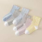 Women's 99% Combed Cotton Striped Bed & Sleep Socks