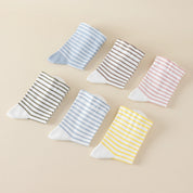 Women's 99% Combed Cotton Striped Bed & Sleep Socks
