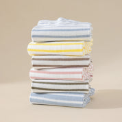 Women's 99% Combed Cotton Striped Bed & Sleep Socks