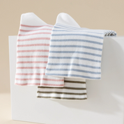 Women's 99% Combed Cotton Striped Bed & Sleep Socks