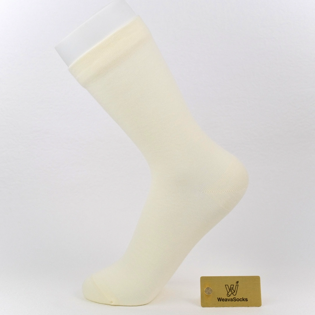 Women's Ultra-Thin 99% Cotton Sorbet Crew Socks - product photo showing soft cotton comfort