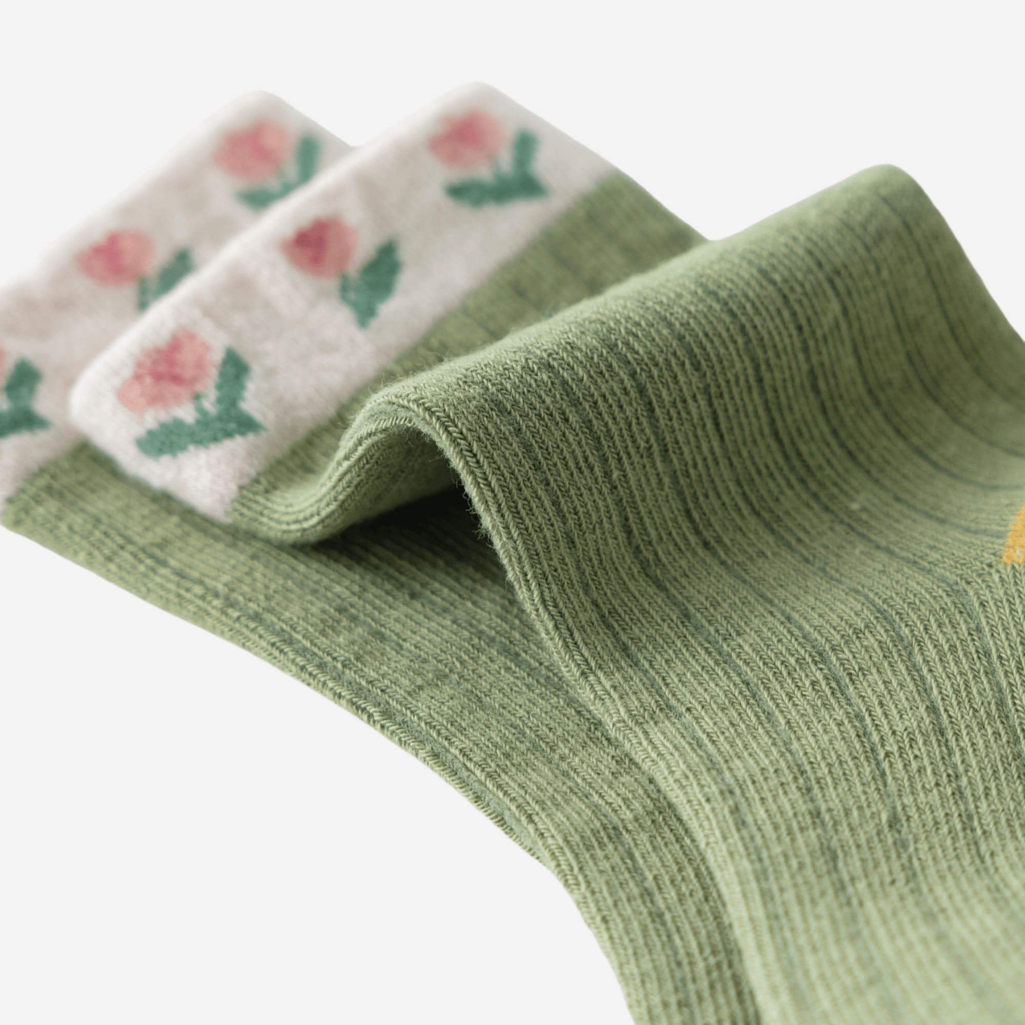 Kid's Floral Garden Crew Socks - 5 Pairs - Weavasocks