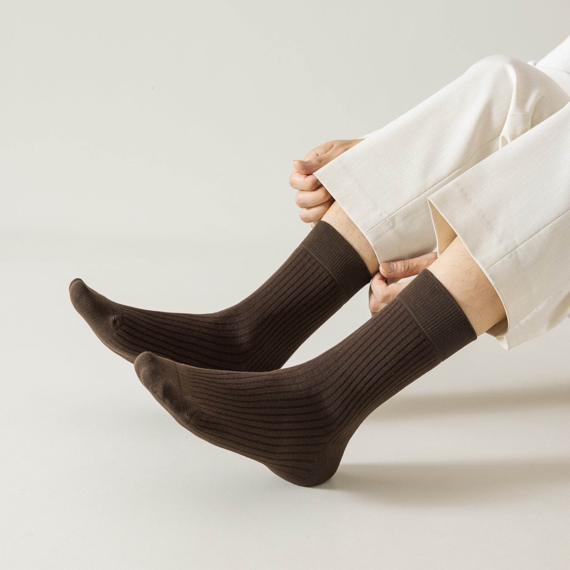 Men's Combed Cotton Dress Socks-5 Pack - Weavasocks