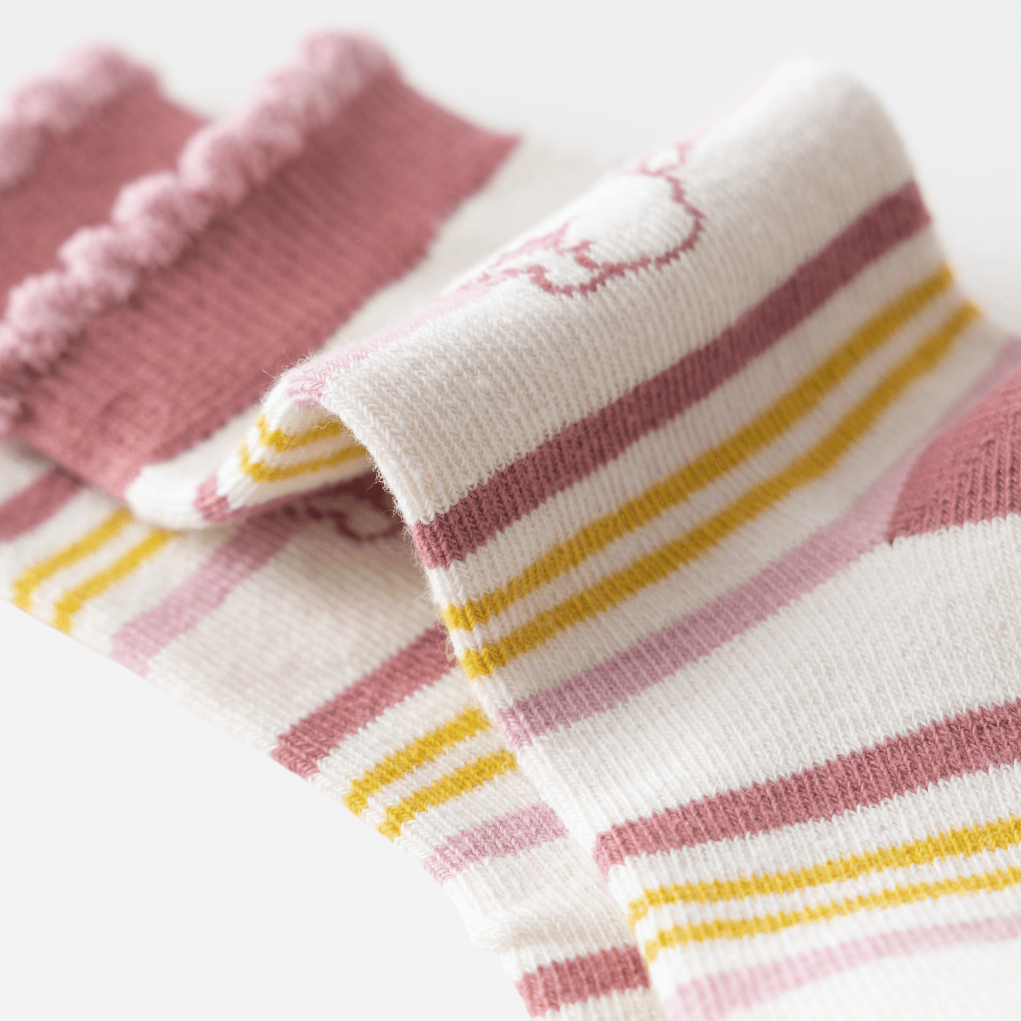 Kid's Girls' Textured Bunny & Bow Crew Socks - 5 Pairs - Weavasocks