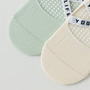 Women's 95% Cotton Yoga Ballet Socks - product photo showing secure grip comfort