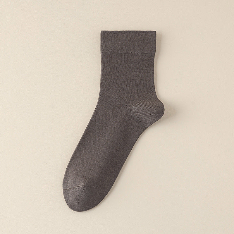 Men's 65% Modal & Mulberry Silk Blend Business Socks