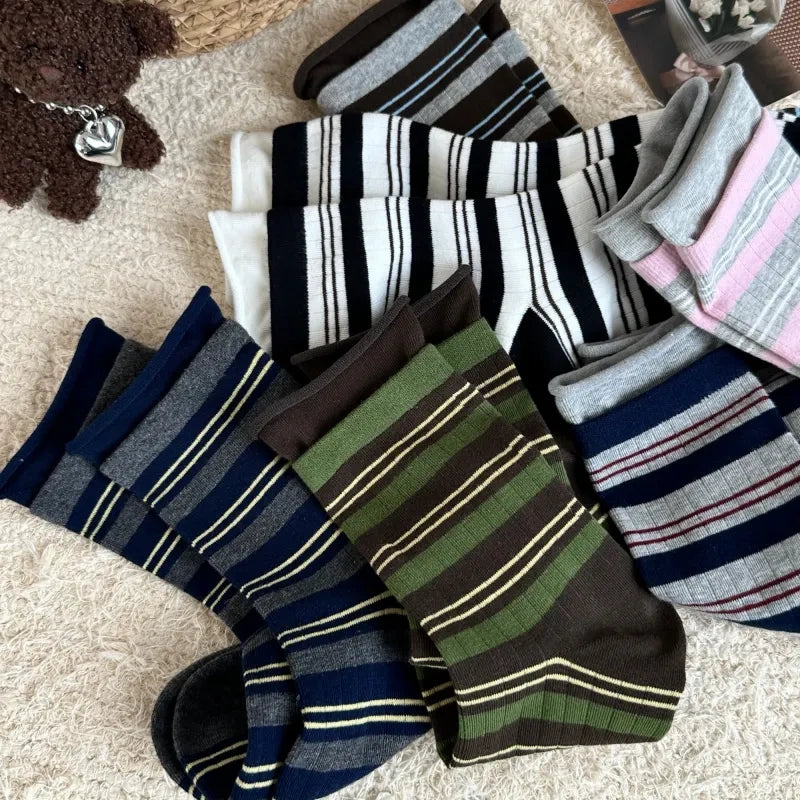 Stripe Crew Socks