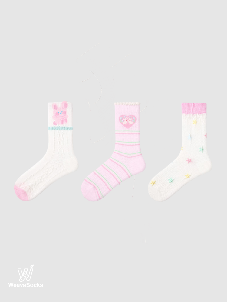 Women's Bunny Star Drops-3 Pack