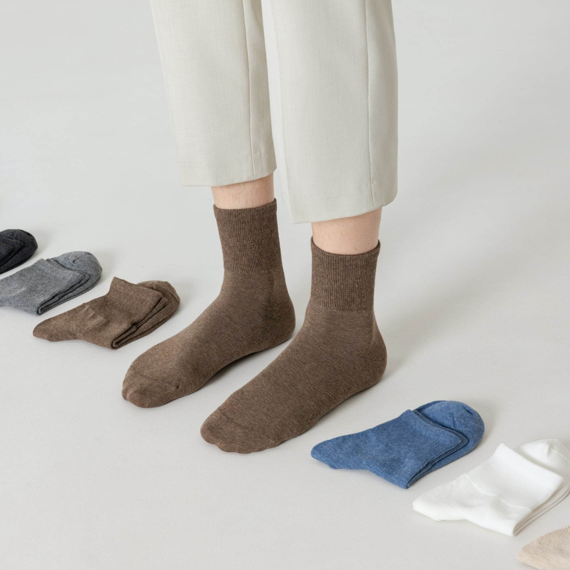 Men's Luxe Heather Knit Socks-5 Pack