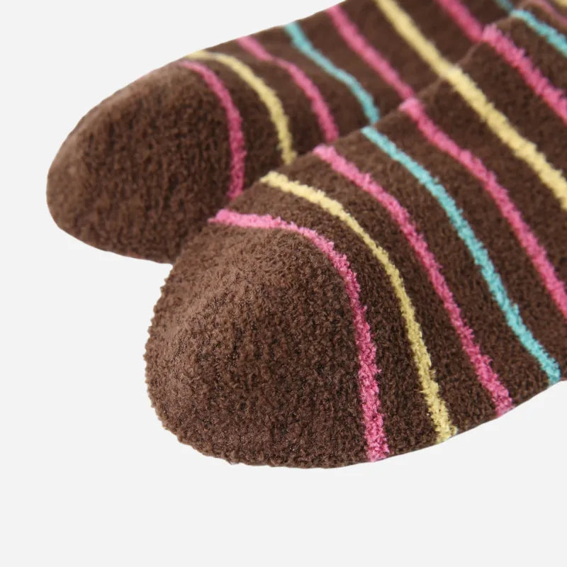 Kid's Cozy Bunny Fuzzy Socks - 4 Pairs