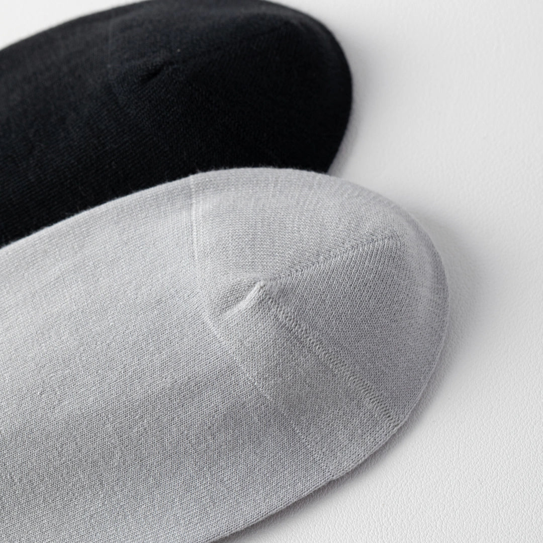 Men's 99% Supima® Cotton Silk-Touch Quarter Socks - product photo showing soft cotton comfort
