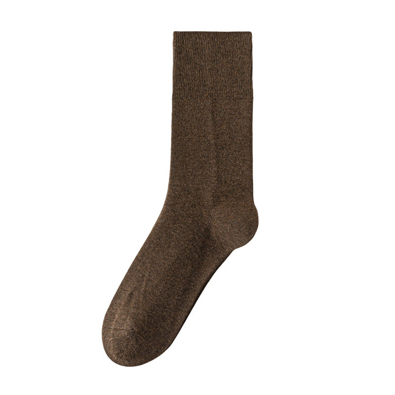 Men's Heathered 98% Cotton Loose Top Socks