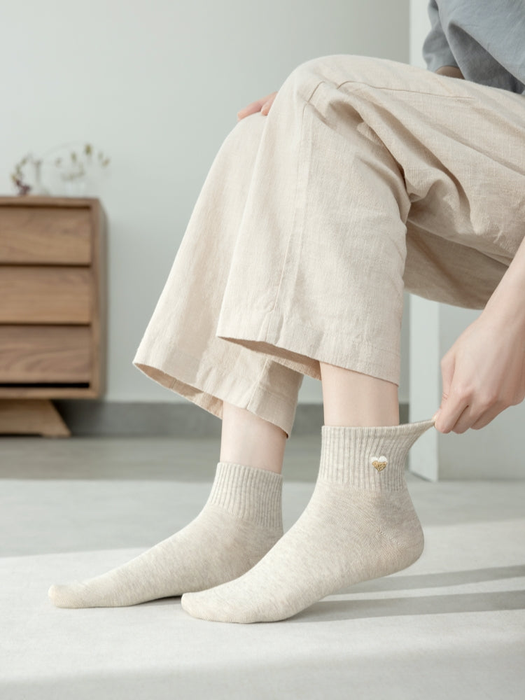 Women's Dopamine Heart Ankle Socks-1 Pack