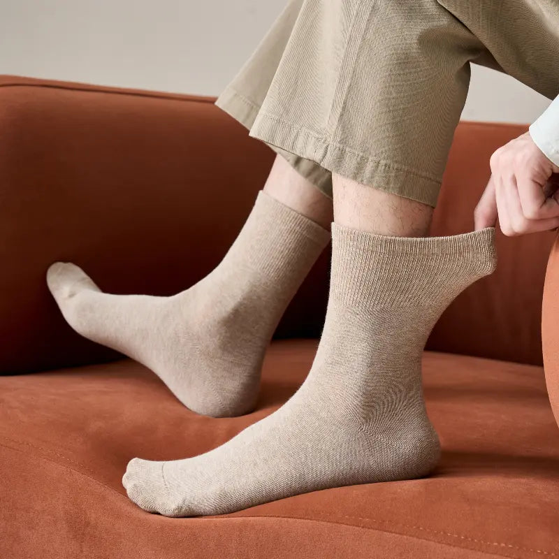 Men's Everyday Smooth-Knit Cotton Socks